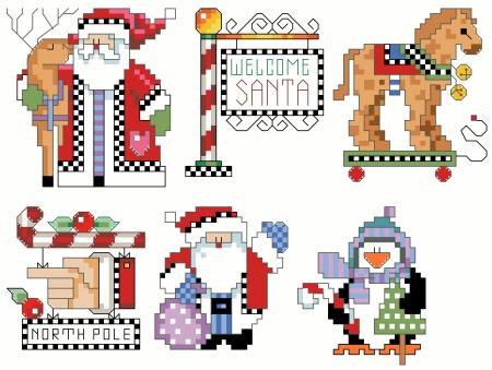 (image for) Checkered Ornaments Set 2